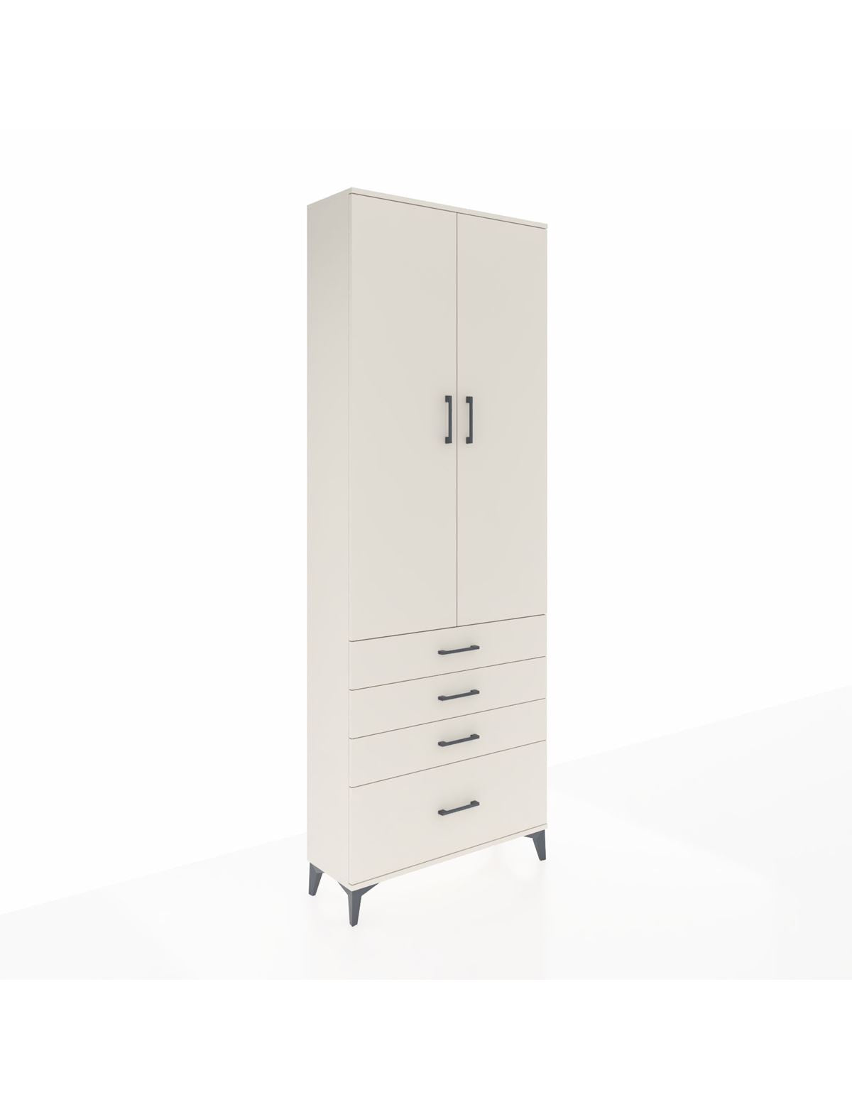 Arges Dolap 5 Raflı 4 Çekmeceli 2 Kapaklı 88x30x243 Aytaşı-Aytaşı