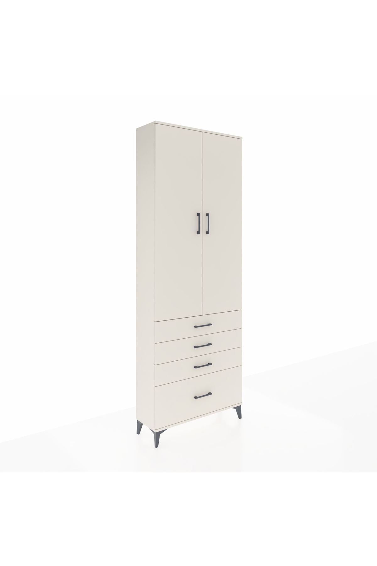 Arges Dolap 5 Raflı 4 Çekmeceli 2 Kapaklı 88x30x243 Aytaşı-Aytaşı