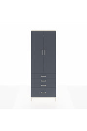 Arges Dolap 5 Raflı 4 Çekmeceli 2 Kapaklı 88x30x243 Aytaşı-Antrasit