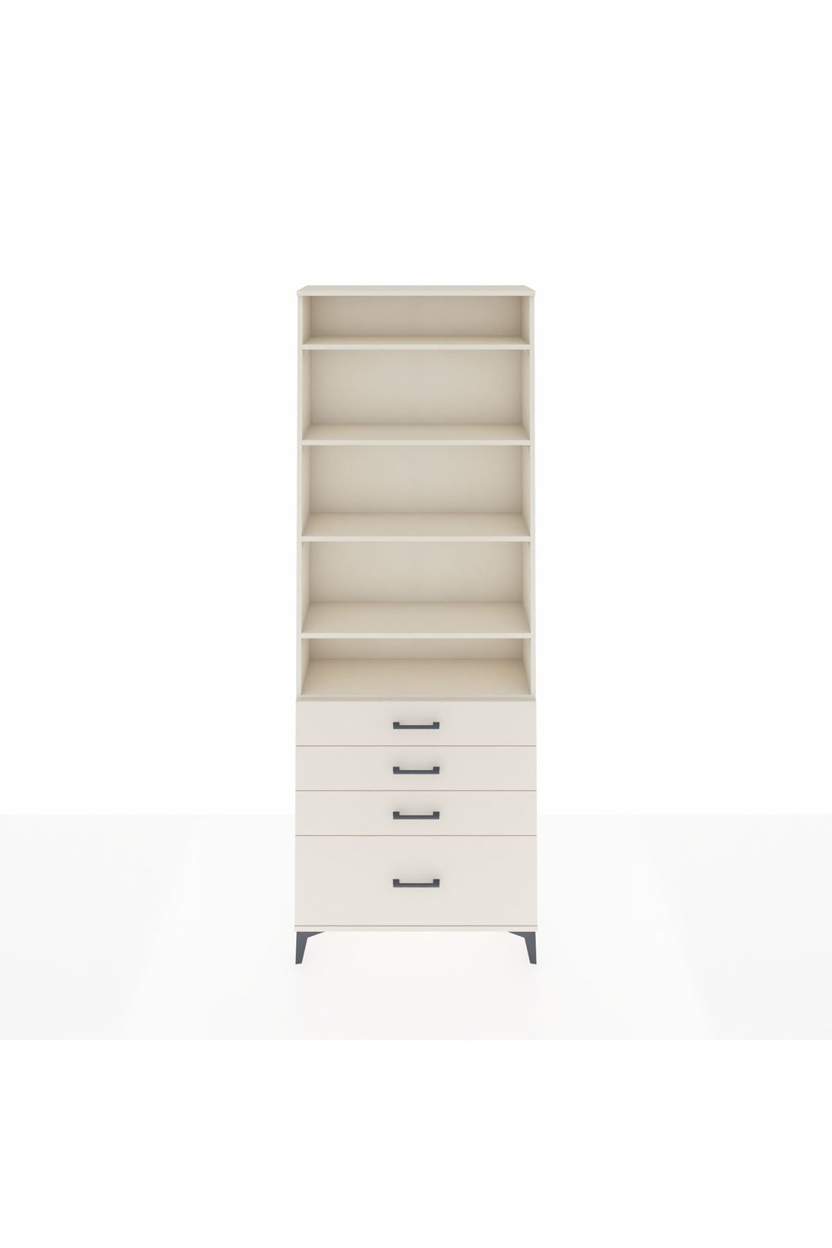 Arges Dolap 5 Raflı 4 Çekmeceli 88x30x243 Aytaşı-Aytaşı