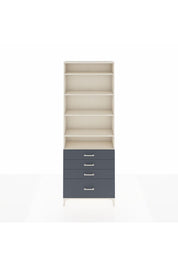 Arges Dolap 5 Raflı 4 Çekmeceli 88x30x243 Aytaşı-Antrasit