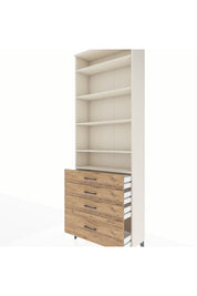 Arges Dolap 5 Raflı 4 Çekmeceli 88x30x243 Aytaşı-Çam