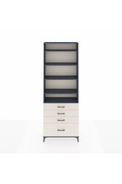 Arges Dolap 5 Raflı 4 Çekmeceli 88x30x243 Antrasit-Aytaşı