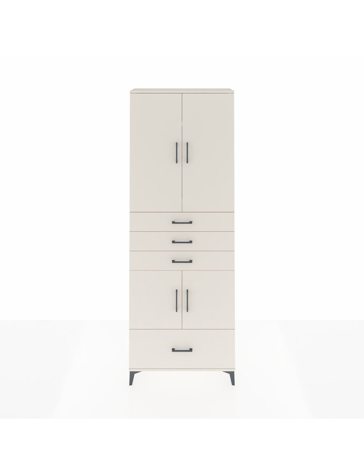 Arges Dolap 5 Raflı 4 Çekmeceli 4 Kapaklı 88x30x243 Aytaşı-Aytaşı