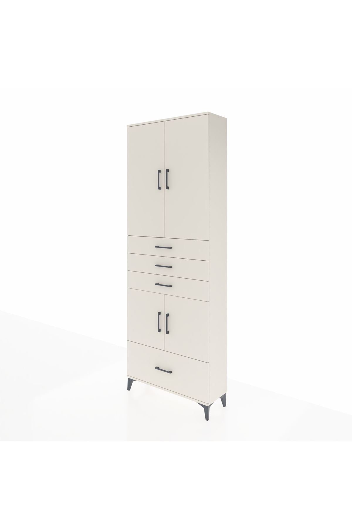 Arges Dolap 5 Raflı 4 Çekmeceli 4 Kapaklı 88x30x243 Aytaşı-Aytaşı