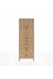 Arges Dolap 5 Raflı 4 Çekmeceli 4 Kapaklı 88x30x243 Aytaşı-Çam