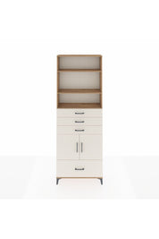 Arges Dolap 5 Raflı 4 Çekmeceli 2 Kapaklı 88x30x243 Çam-Aytaşı