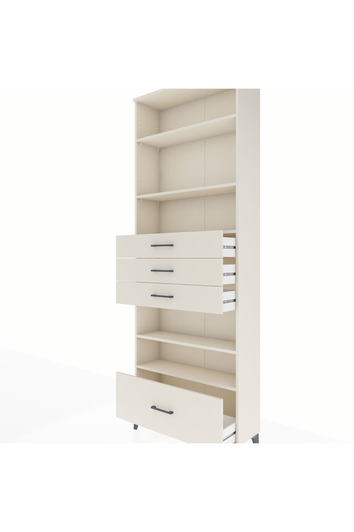 Arges Dolap 5 Raflı 4 Çekmeceli 88x30x243 Aytaşı-Aytaşı