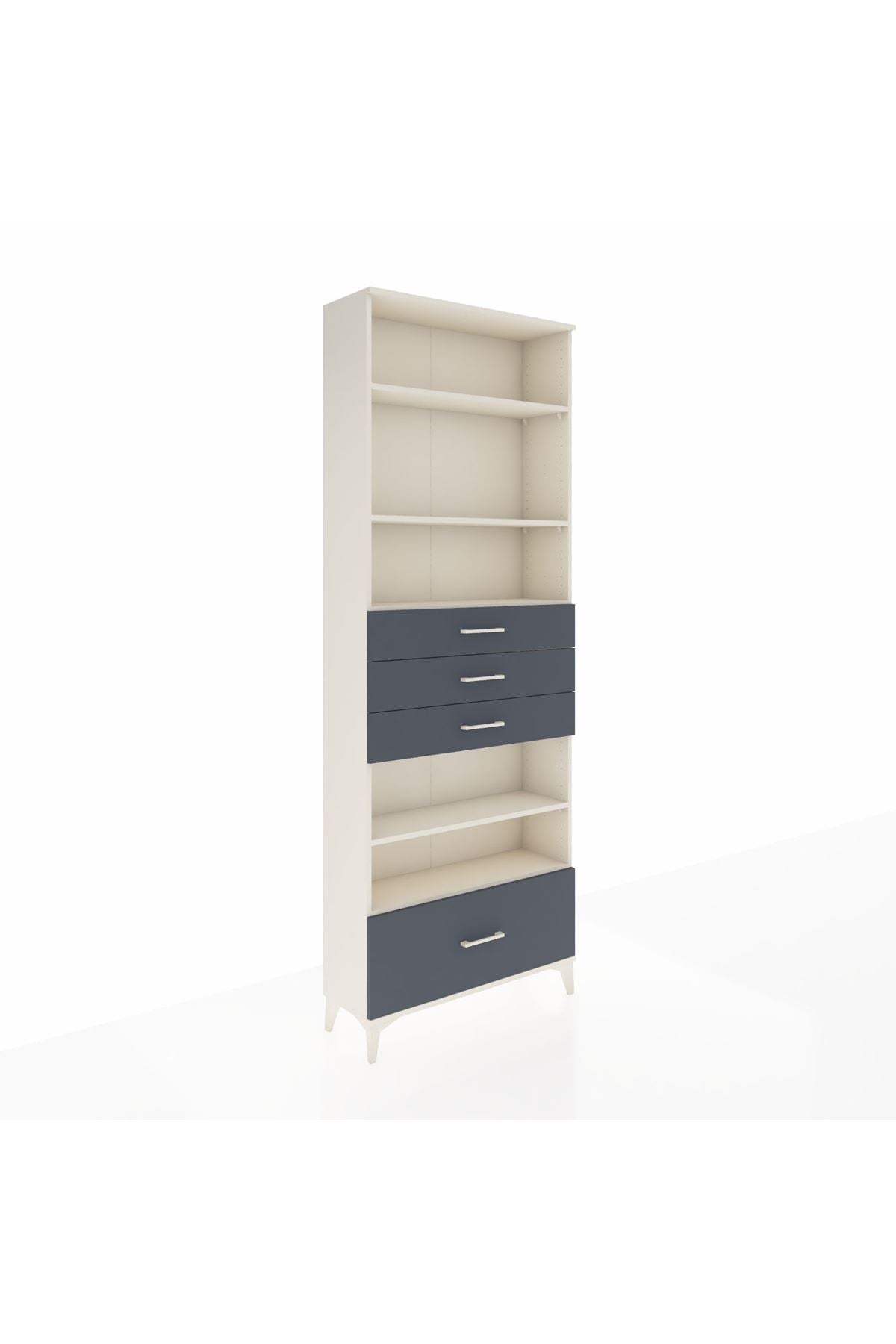 Arges Dolap 5 Raflı 4 Çekmeceli 88x30x243 - S33M020V2A