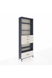 Arges Dolap 5 Raflı 4 Çekmeceli 88x30x243 Antrasit-Aytaşı