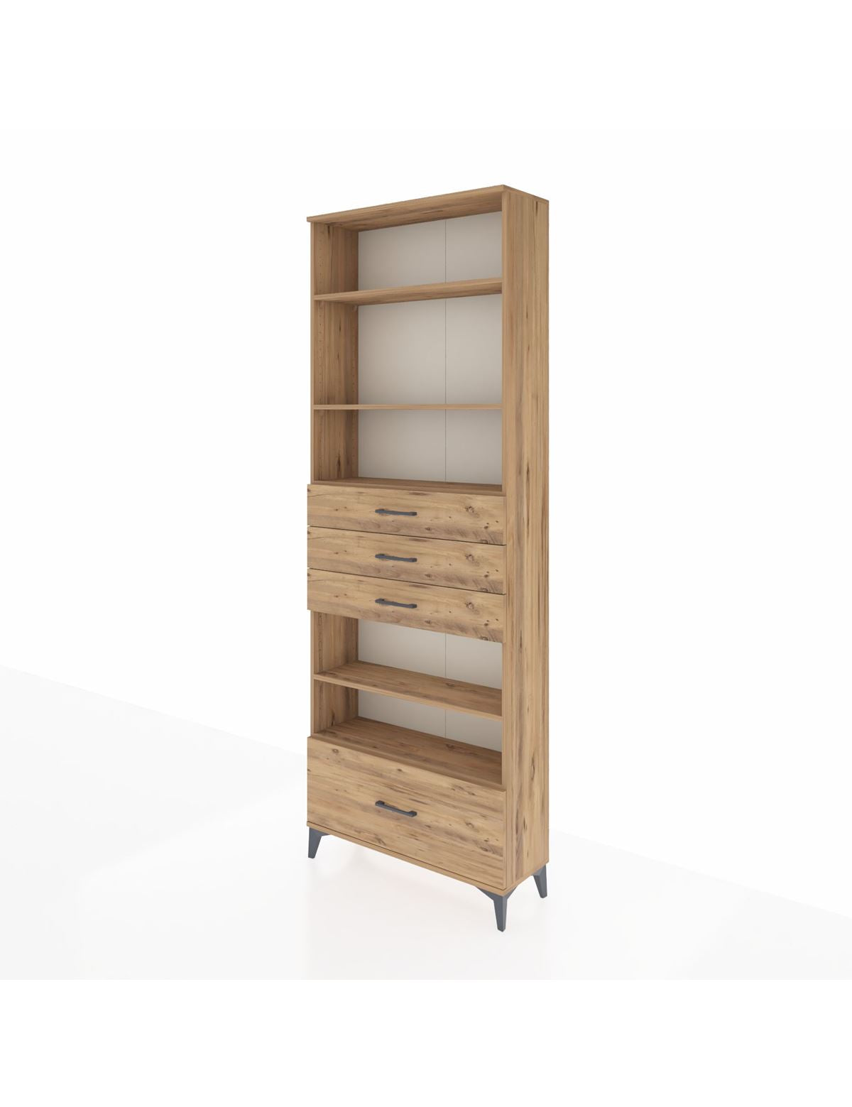 Arges Dolap 5 Raflı 4 Çekmeceli 88x30x243 - S33M020V9A