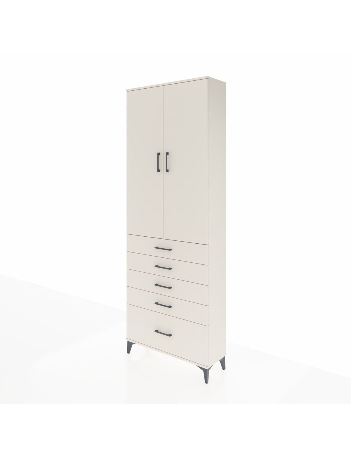 Arges Dolap 4 Raflı 5 Çekmeceli 2 Kapaklı 88x30x243 - S33M021V1A
