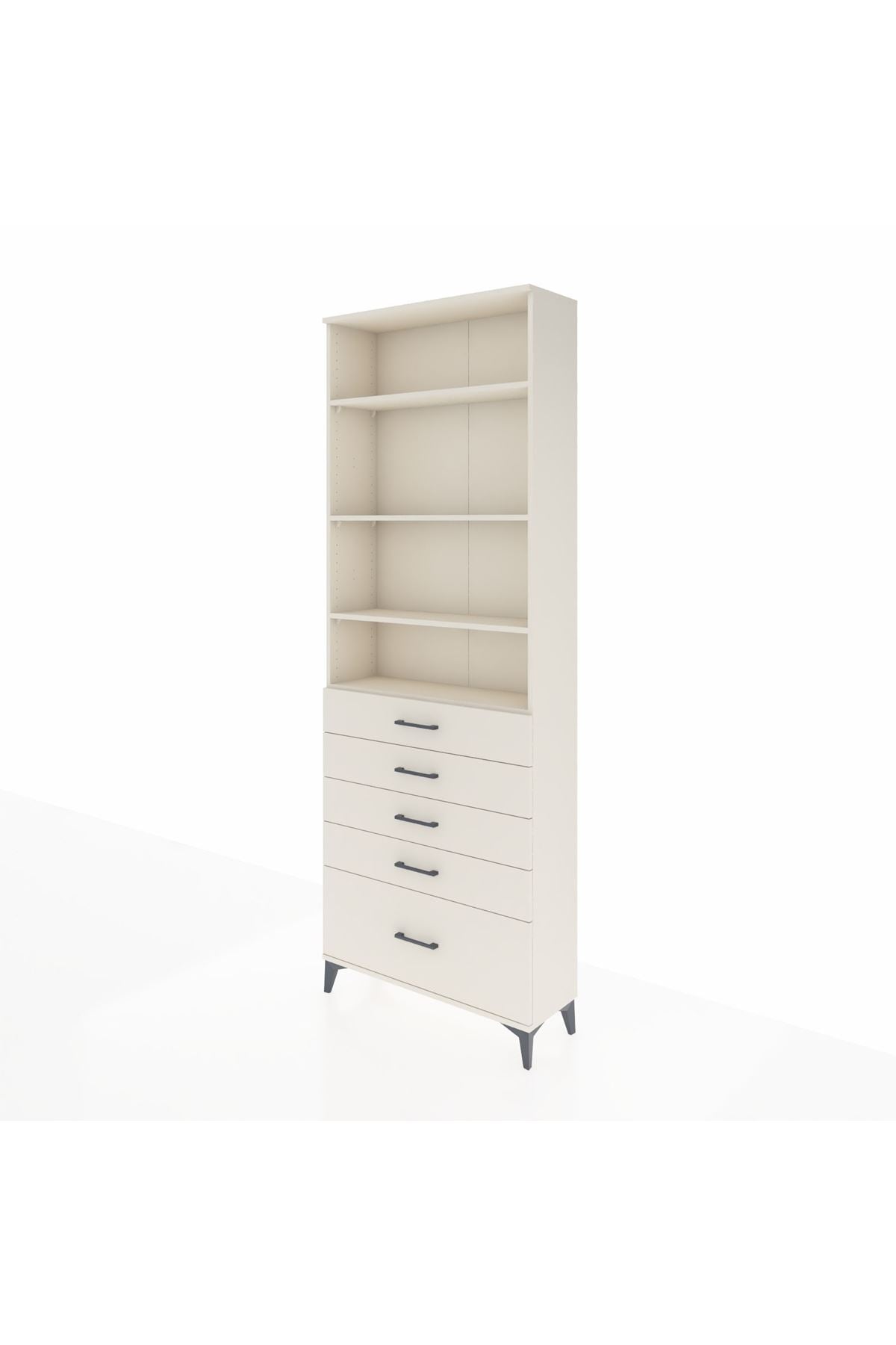 Arges Dolap 4 Raflı 5 Çekmeceli 88x30x243 Aytaşı-Aytaşı