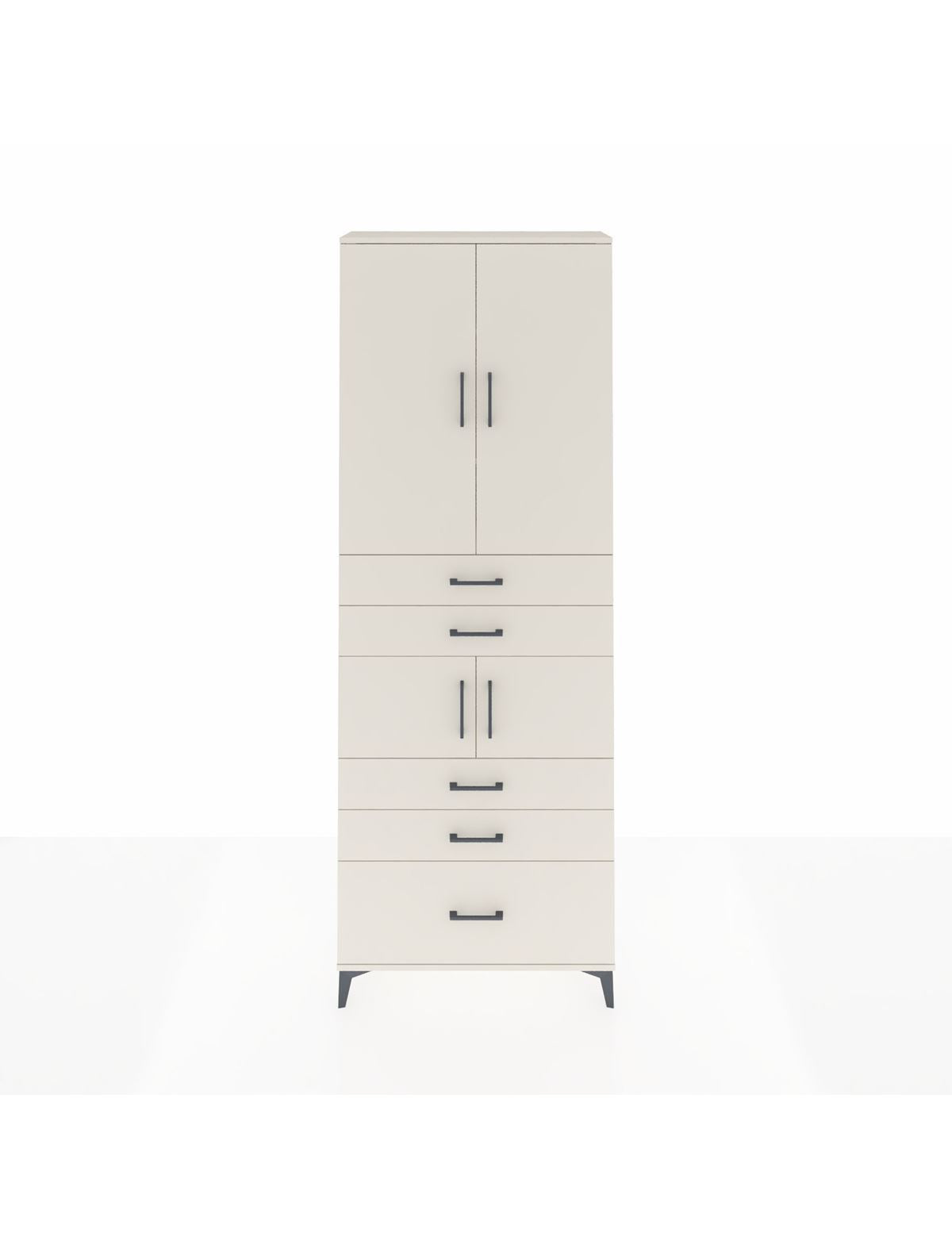 Arges Dolap 4 Raflı 5 Çekmeceli 4 Kapaklı 88x30x243 Aytaşı-Aytaşı