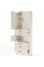 Arges Dolap 4 Raflı 5 Çekmeceli 4 Kapaklı 88x30x243 Aytaşı-Aytaşı