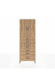 Arges Dolap 4 Raflı 5 Çekmeceli 4 Kapaklı 88x30x243 Aytaşı-Çam