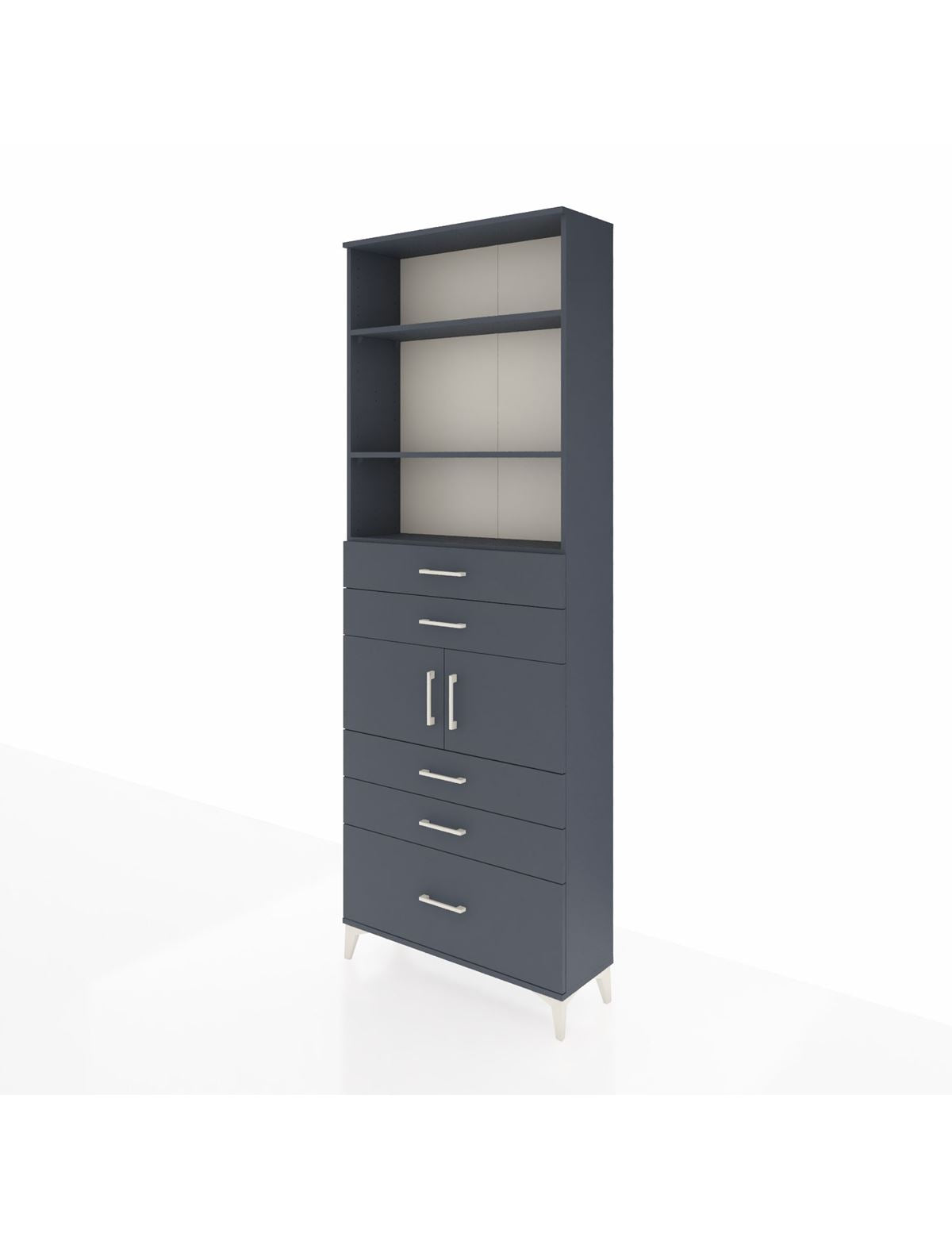 Arges Dolap 4 Raflı 5 Çekmeceli 2 Kapaklı 88x30x243 - S33M024V5A