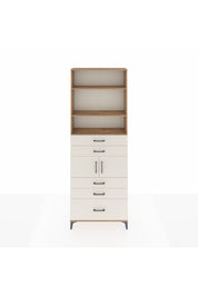 Arges Dolap 4 Raflı 5 Çekmeceli 2 Kapaklı 88x30x243 Çam-Aytaşı