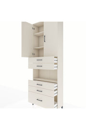 Arges Dolap 4 Raflı 5 Çekmeceli 2 Kapaklı 88x30x243 Aytaşı-Aytaşı