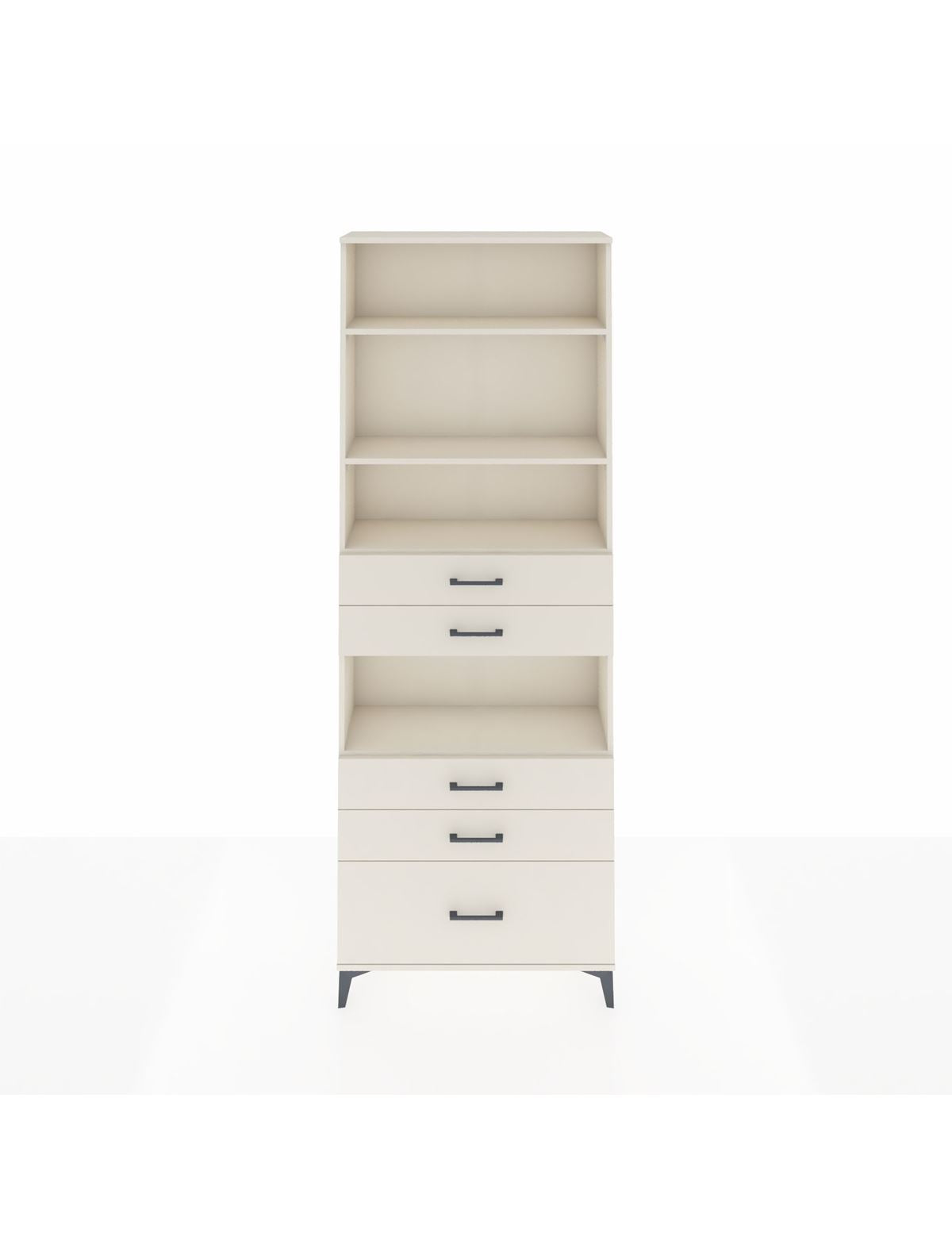 Arges Dolap 4 Raflı 5 Çekmeceli 88x30x243 Aytaşı-Aytaşı