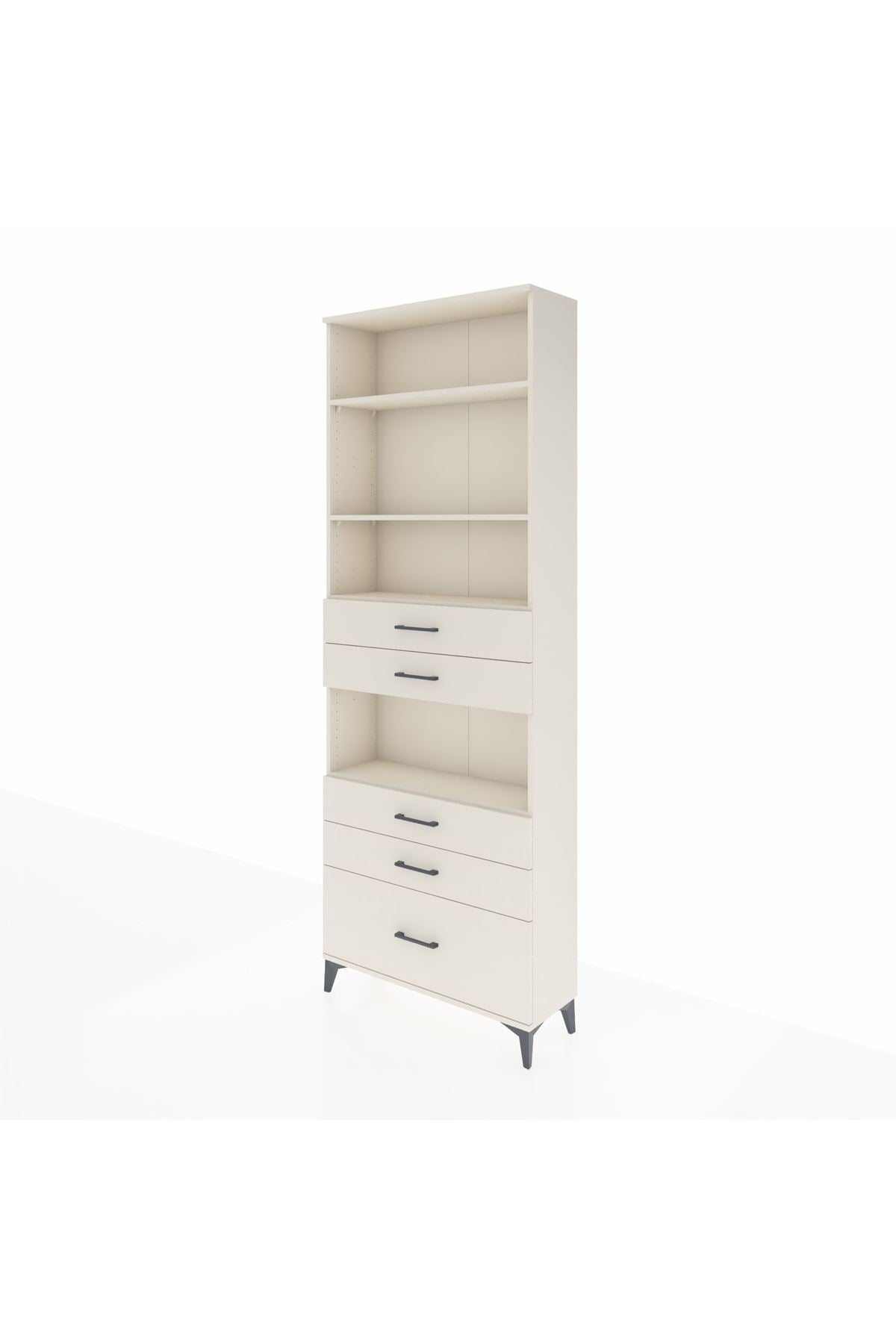 Arges Dolap 4 Raflı 5 Çekmeceli 88x30x243 Aytaşı-Aytaşı