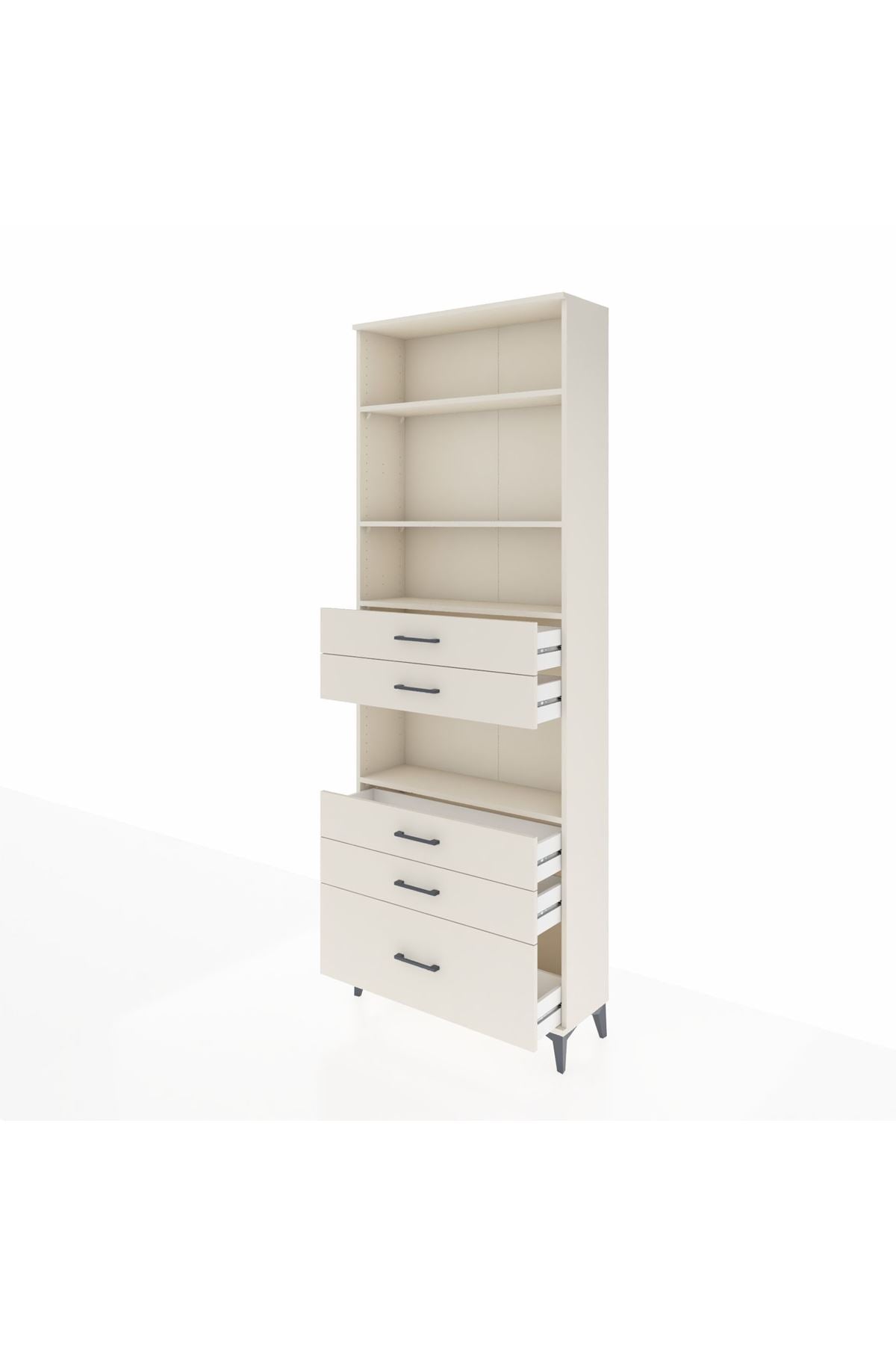 Arges Dolap 4 Raflı 5 Çekmeceli 88x30x243 Aytaşı-Aytaşı