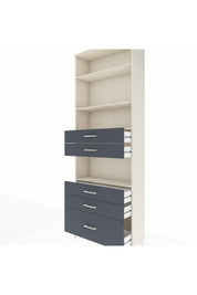 Arges Dolap 4 Raflı 5 Çekmeceli 88x30x243 Aytaşı-Antrasit