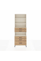 Arges Dolap 4 Raflı 5 Çekmeceli 88x30x243