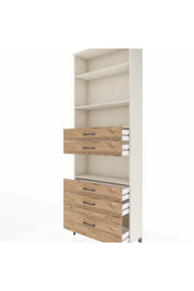 Arges Dolap 4 Raflı 5 Çekmeceli 88x30x243 Aytaşı-Çam