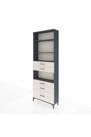 Arges Dolap 4 Raflı 5 Çekmeceli 88x30x243 Antrasit-Aytaşı