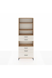 Arges Dolap 4 Raflı 5 Çekmeceli 88x30x243 Çam-Aytaşı