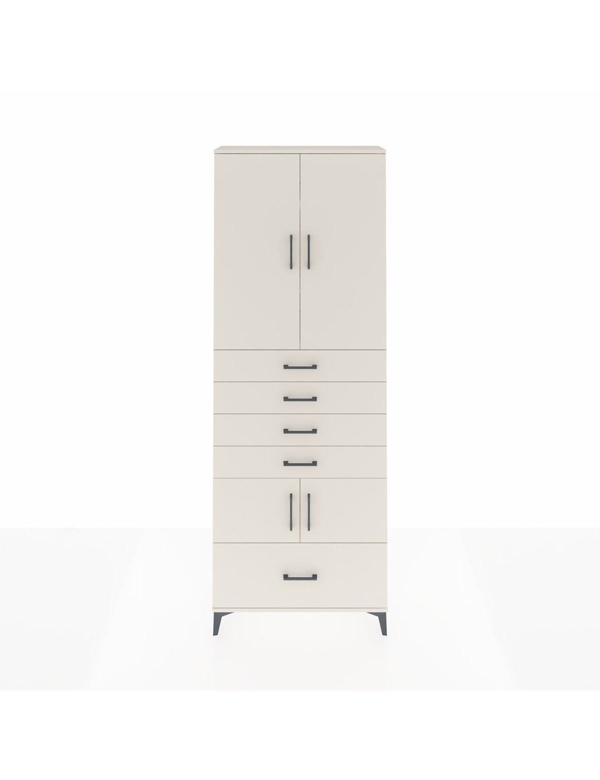 Arges Dolap 4 Raflı 5 Çekmeceli 4 Kapaklı 88x30x243 Aytaşı-Aytaşı