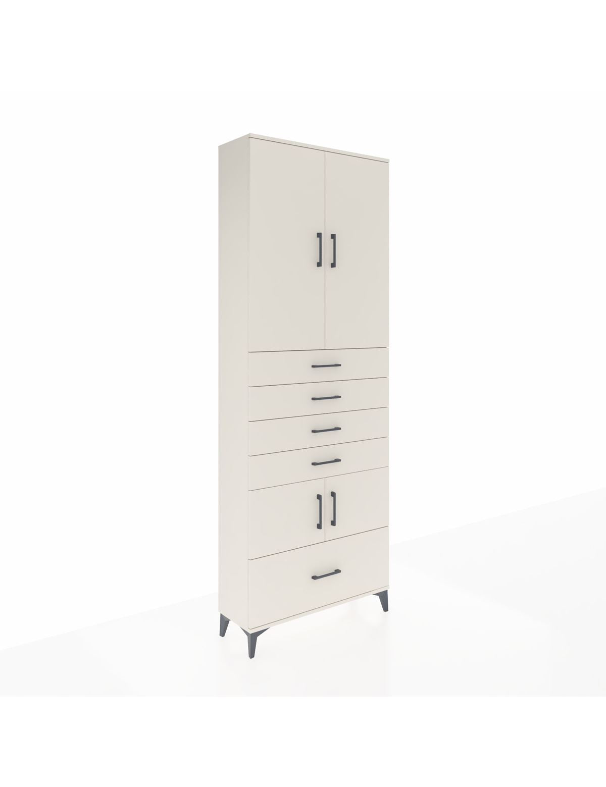 Arges Dolap 4 Raflı 5 Çekmeceli 4 Kapaklı 88x30x243 Aytaşı-Aytaşı