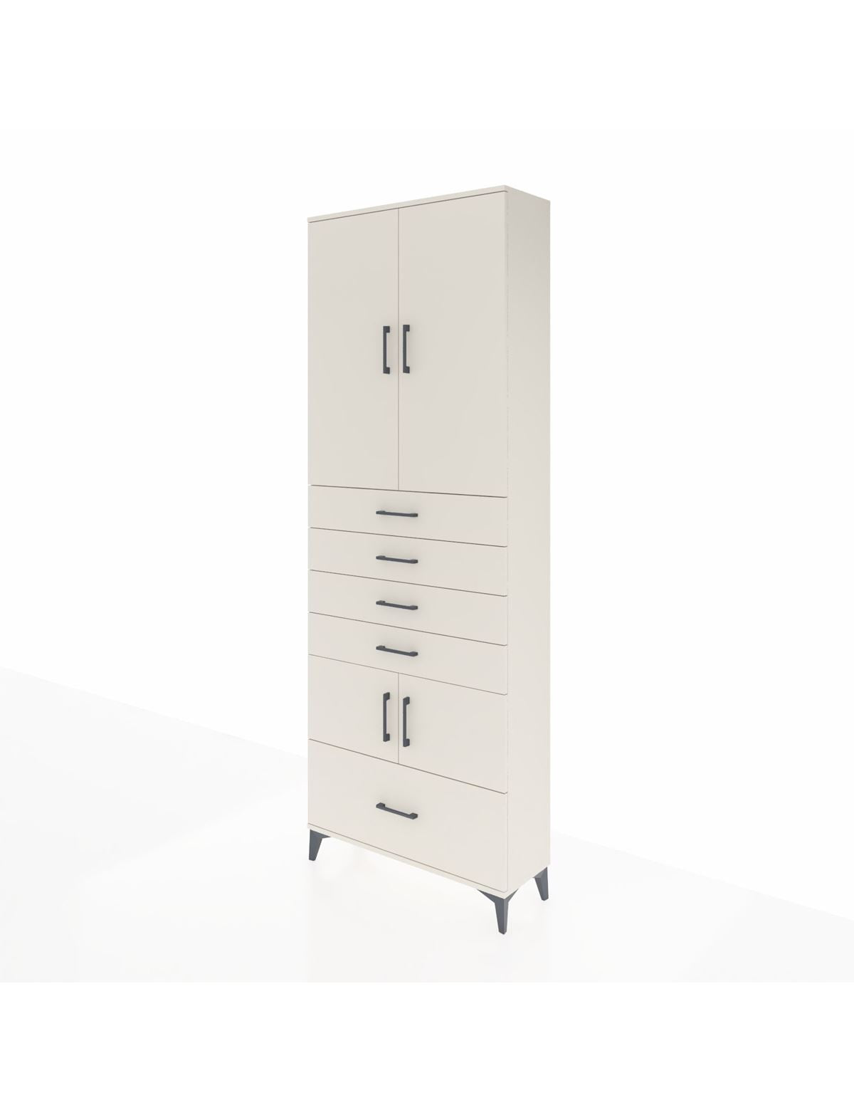 Arges Dolap 4 Raflı 5 Çekmeceli 4 Kapaklı 88x30x243 - S33M027V1A