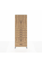 Arges Dolap 4 Raflı 5 Çekmeceli 4 Kapaklı 88x30x243 Aytaşı-Çam