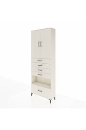 Arges Dolap 4 Raflı 5 Çekmeceli 2 Kapaklı 88x30x243 Aytaşı-Aytaşı