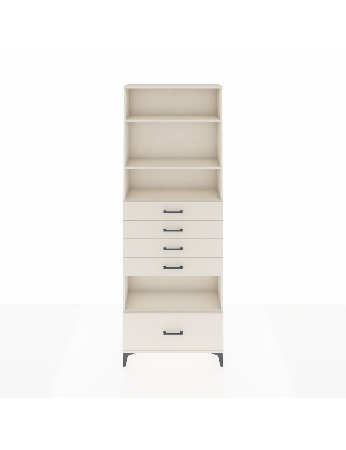 Arges Dolap 4 Raflı 5 Çekmeceli 88x30x243 Aytaşı-Aytaşı