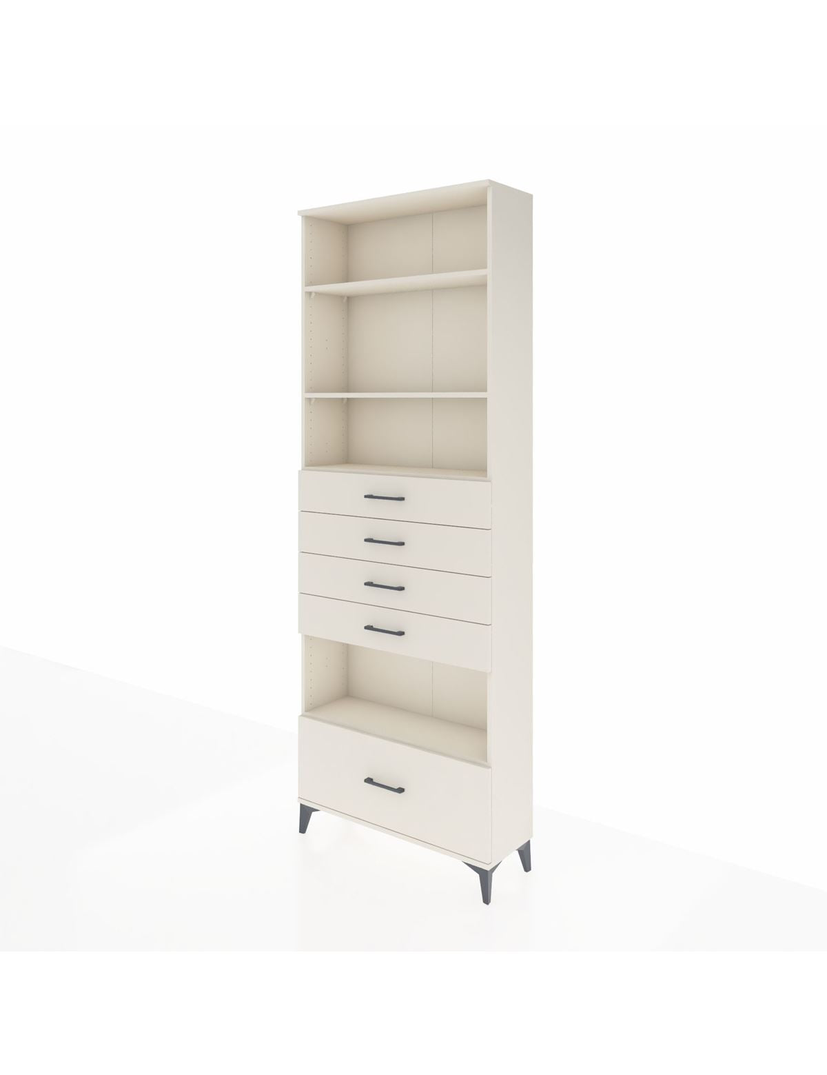 Arges Dolap 4 Raflı 5 Çekmeceli 88x30x243 - S33M030V1A