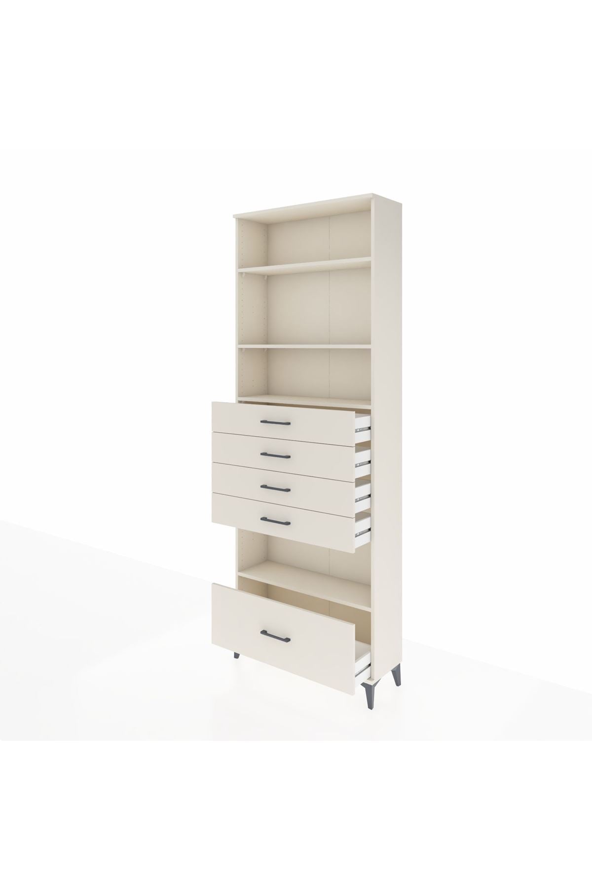 Arges Dolap 4 Raflı 5 Çekmeceli 88x30x243 Aytaşı-Aytaşı