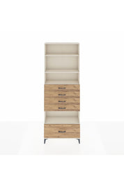 Arges Dolap 4 Raflı 5 Çekmeceli 88x30x243 Aytaşı-Çam