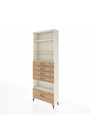 Arges Dolap 4 Raflı 5 Çekmeceli 88x30x243 Aytaşı-Çam