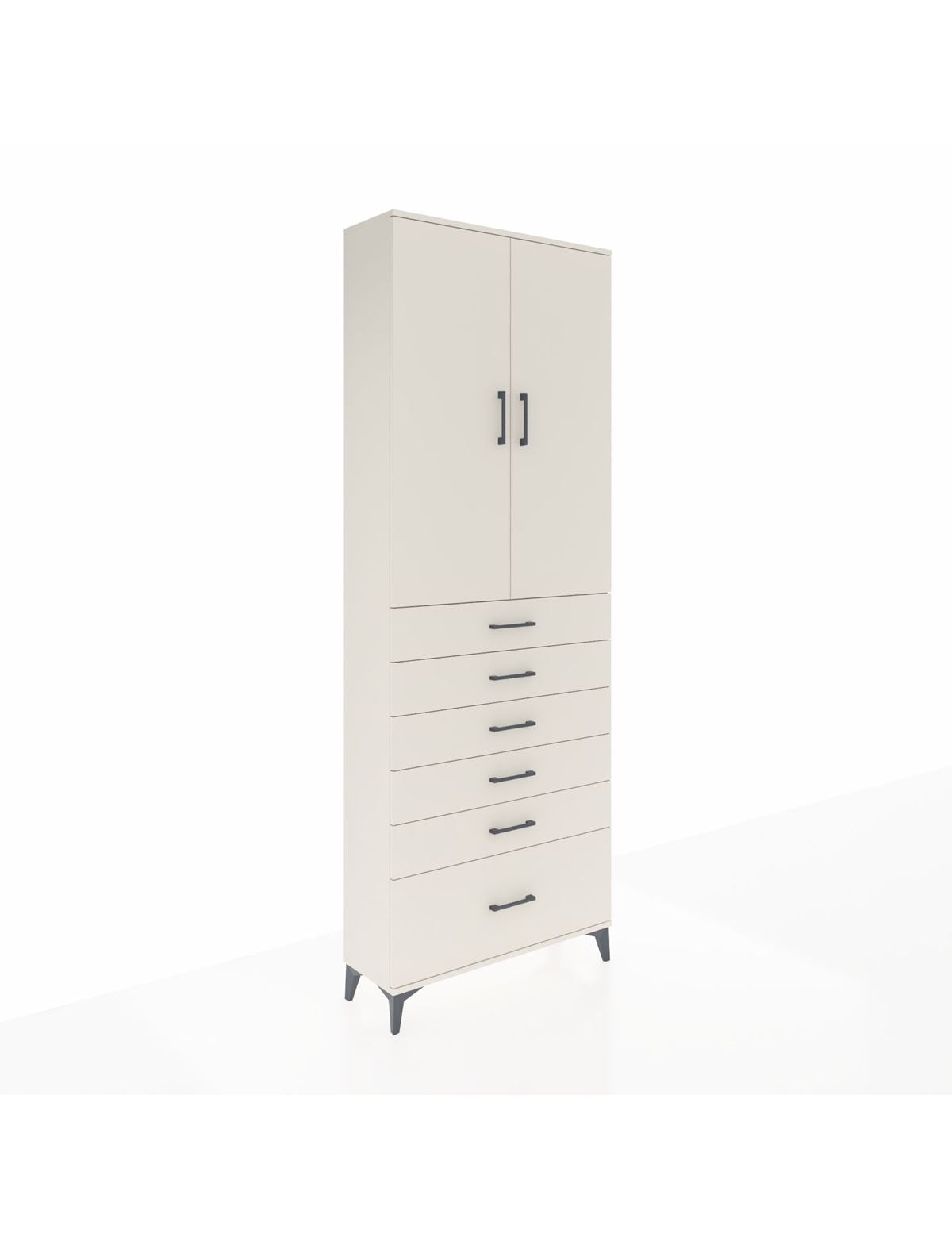 Arges Dolap 3 Raflı 6 Çekmeceli 2 Kapaklı 88x30x243 Aytaşı-Aytaşı