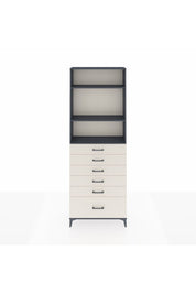 Arges Dolap 3 Raflı 6 Çekmeceli 88x30x243 Antrasit-Aytaşı