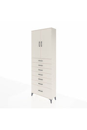 Arges Dolap 3 Raflı 7 Çekmeceli 2 Kapaklı 88x30x243 Aytaşı-Aytaşı