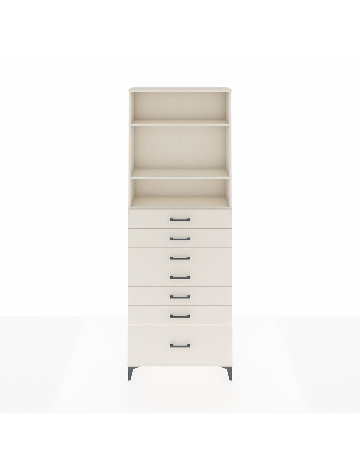 Arges Dolap 3 Raflı 7 Çekmeceli 88x30x243 Aytaşı-Aytaşı