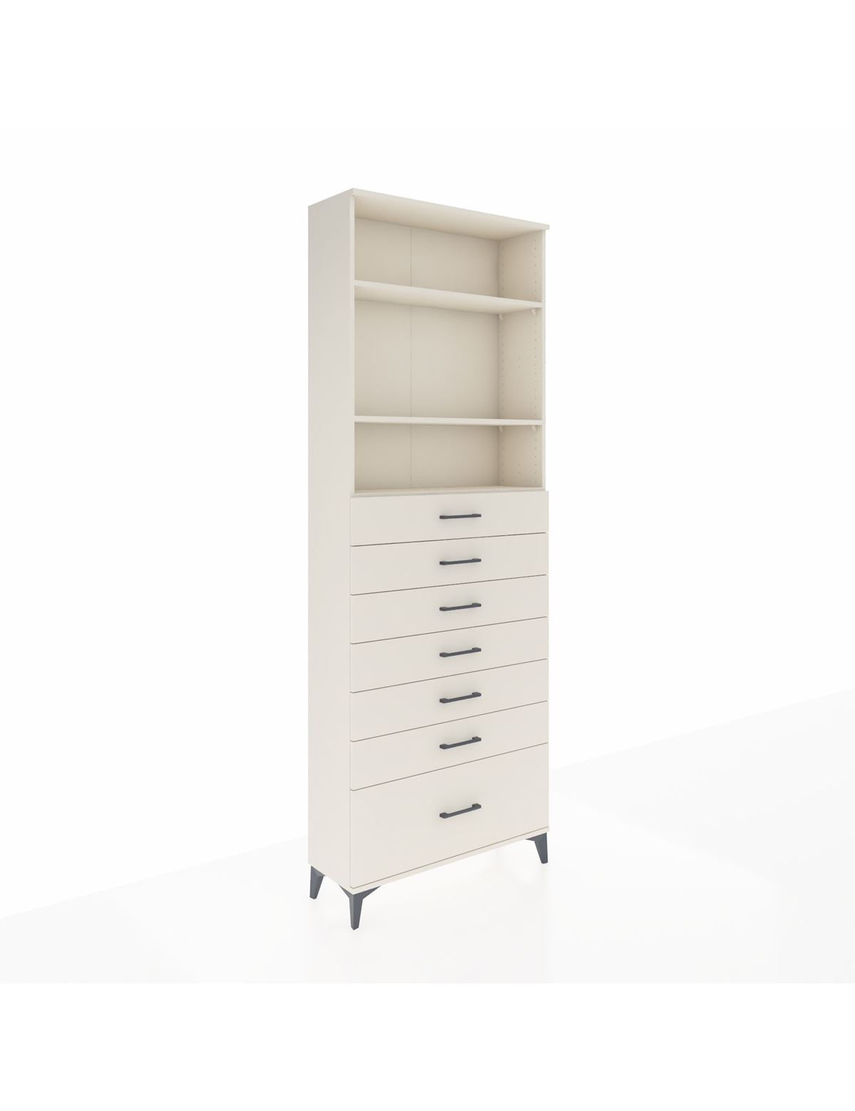 Arges Dolap 3 Raflı 7 Çekmeceli 88x30x243 Aytaşı-Aytaşı