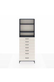 Arges Dolap 3 Raflı 7 Çekmeceli 88x30x243 Antrasit-Aytaşı