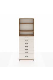 Arges Dolap 3 Raflı 7 Çekmeceli 88x30x243 Çam-Aytaşı