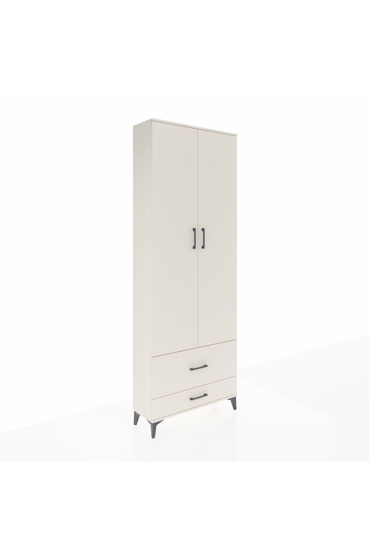 Arges Dolap 4 Raflı 2 Çekmeceli 2 Kapaklı 88x30x243 Aytaşı-Aytaşı