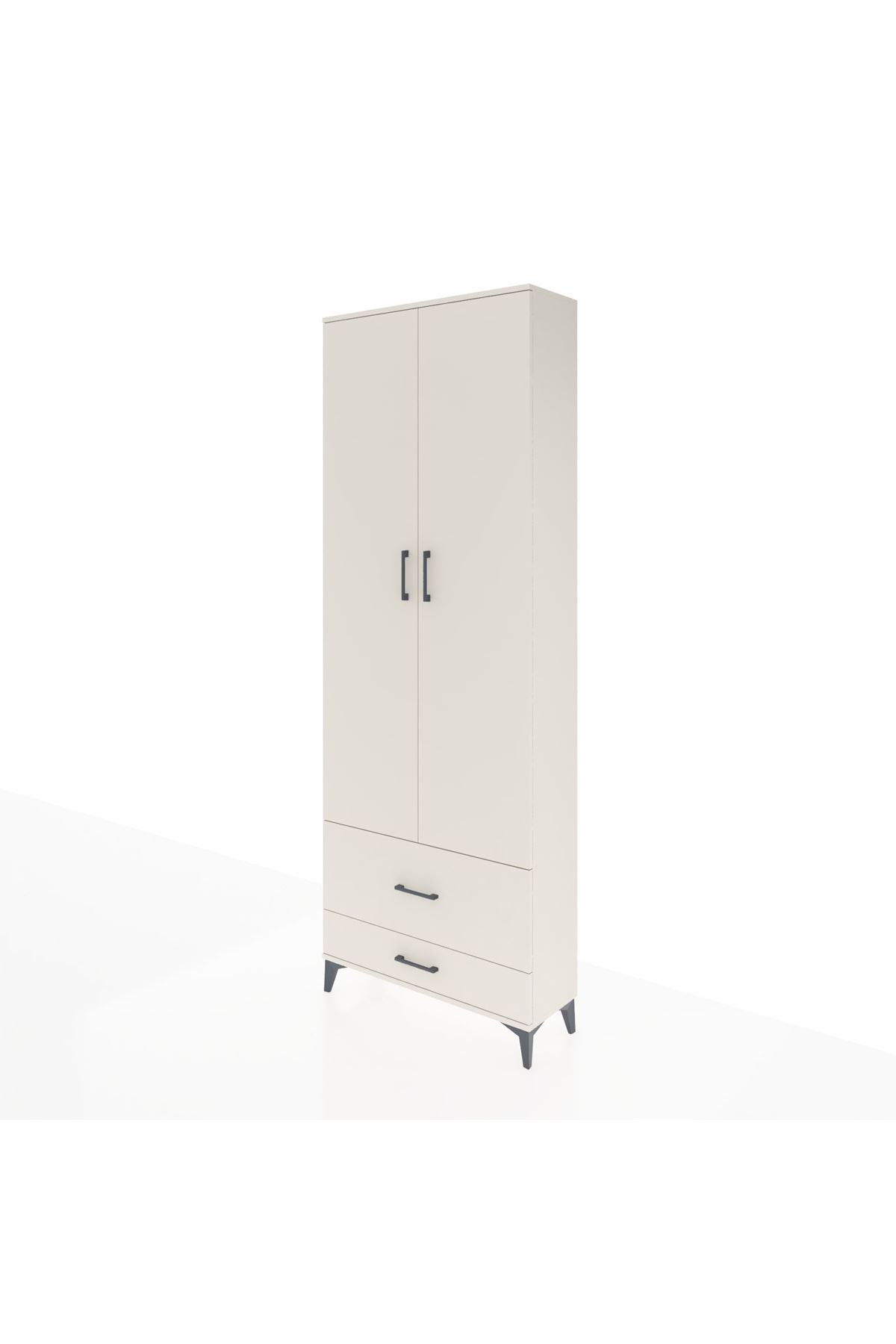 Arges Dolap 4 Raflı 2 Çekmeceli 2 Kapaklı 88x30x243 Aytaşı-Aytaşı